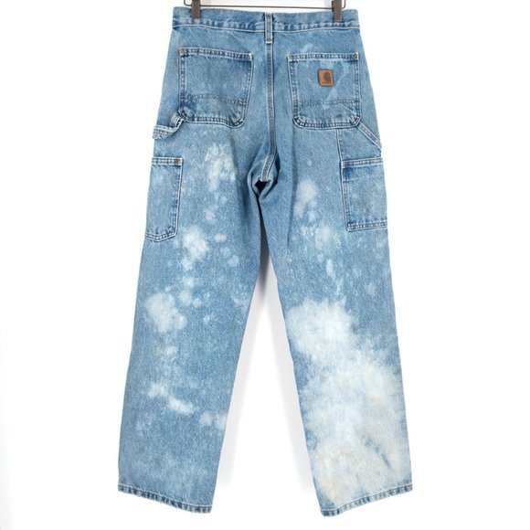 Vintage Carhartt Custom Dyed Dungaree Jeans 30x30 - Picture 5 of 9